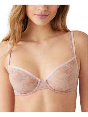 B.tempt'd by Wacoal Women's Size 32C Pink Shadow Lace Underwire Bra NWT